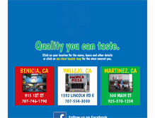 Tablet Screenshot of pacificapizza.com